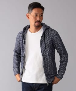 【タイムセール】SEA GREEN / ワッフル ジップアップパーカ
