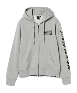 ▲DEUS EX MACHINA / 別注 TOWN プリント ダブルジップアップパーカ◎