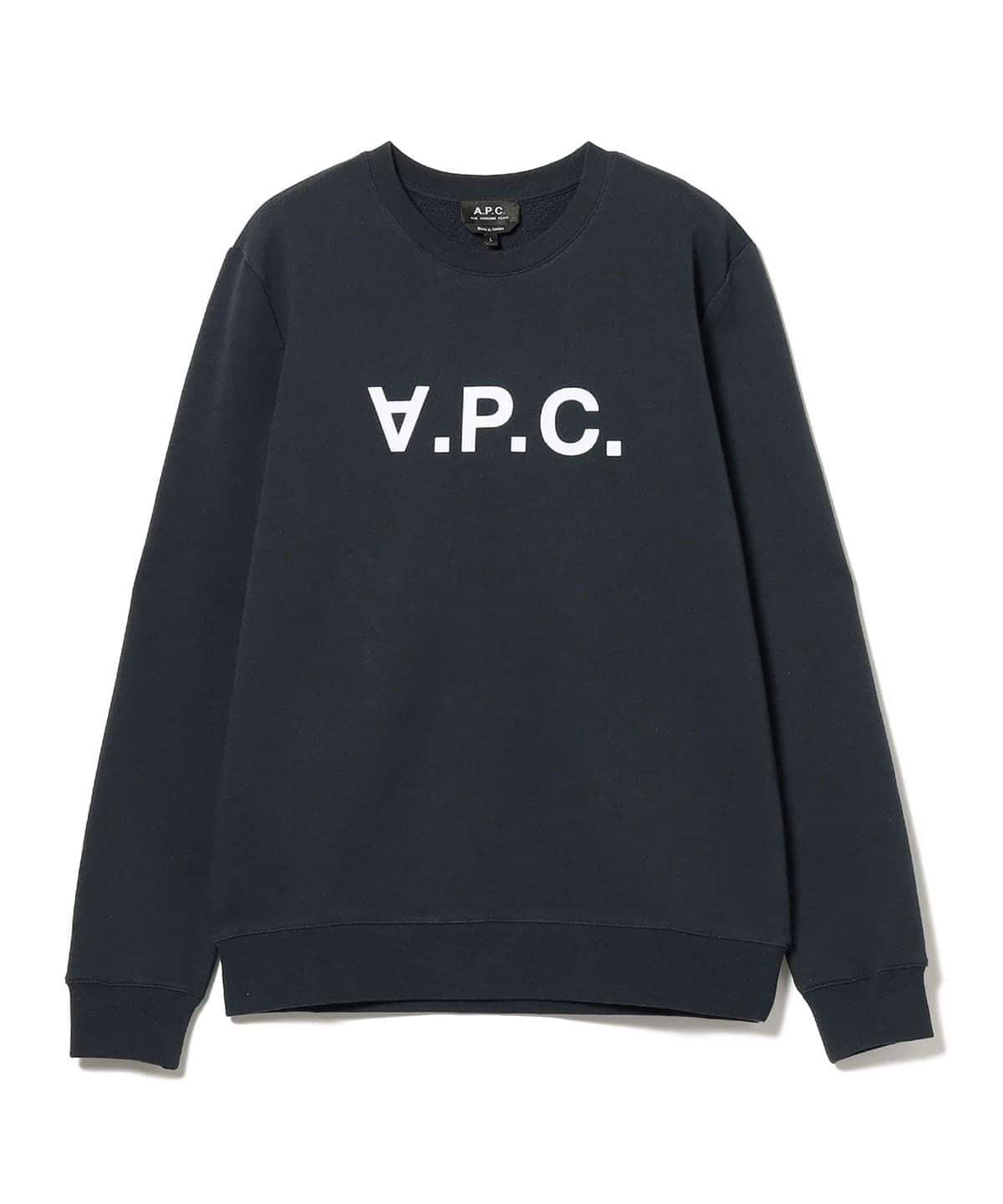 A. P.C. アーペーセー / 『V. P.C.』 スウェットシャツ トップス MEN DARK NAVY S A. P.C. アーペーセー / 『V. P.C.』 スウェットシャツ トップス MEN DARK NAVY S