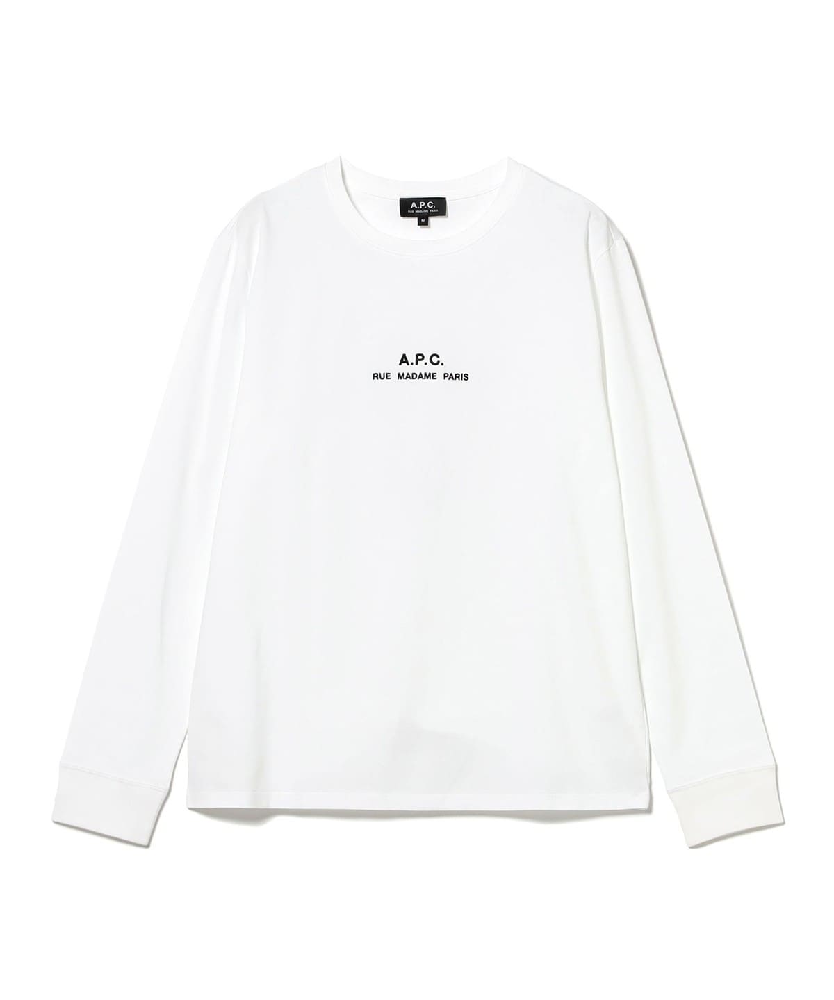A. P.C. アーペーセー / RUE MADAME PARIS ロングスリーブ Tシャツ Tシャツ・カットソー MEN WHITE/90 XL A. P.C. アーペーセー / RUE MADAME PARIS ロングスリーブ Tシャツ Tシャツ・カットソー MEN WHITE/90 XL