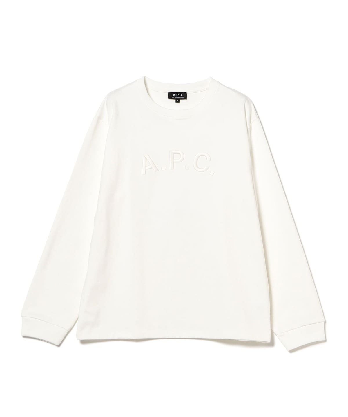 A. P.C. アーペーセー / DODU ロングスリーブ Tシャツ Tシャツ・カットソー MEN WHITE/81 M A. P.C. アーペーセー / DODU ロングスリーブ Tシャツ Tシャツ・カットソー MEN WHITE/81 M