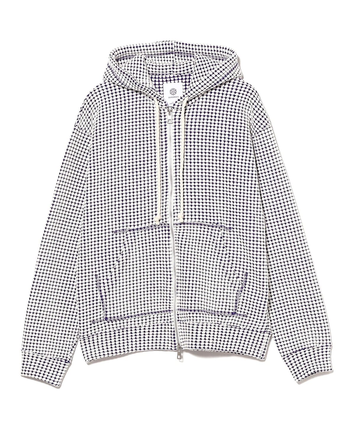 Brilla per il gusto SEA GREENワッフルジップフーディ Brilla per il gusto（ブリッラ ペル イル グスト）SEA GREEN