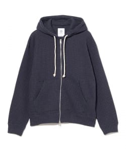 SEA GREEN / ワッフル ジップフーディー