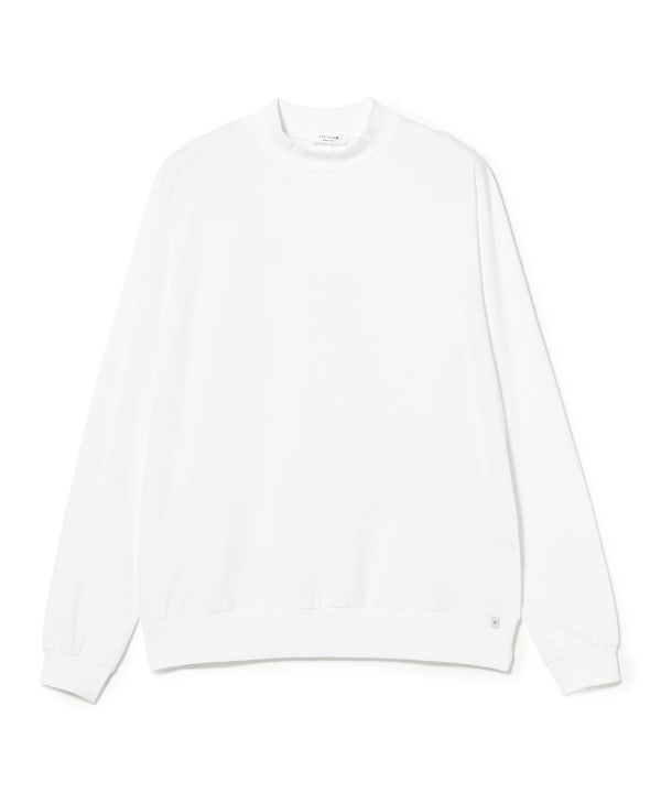 ANTICIPO / コットンジャージ ロングスリーブ モックネック Tシャツ
