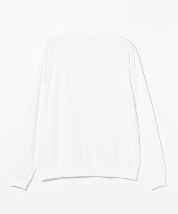 ANTICIPO / コットンジャージ ロングスリーブ モックネック Tシャツ