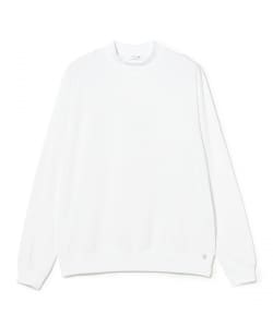 ANTICIPO / コットンジャージ ロングスリーブ モックネック Tシャツ