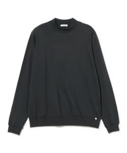 ANTICIPO / コットンジャージ ロングスリーブ モックネック Tシャツ