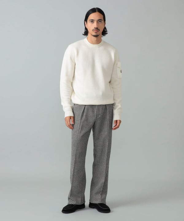 MONCLER / ウール クルーネック セーター Model：H181cm　Size：XL