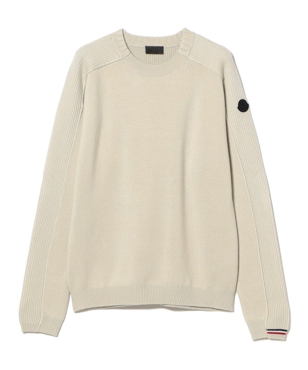 MONCLER / ウール ワンポイント クルーネック セーター