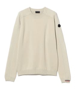MONCLER / ウール ワンポイント クルーネック セーター