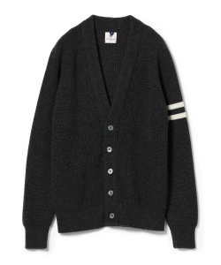 ▲Mc LAUREN / 別注 メリノウール ラインカーディガン◎