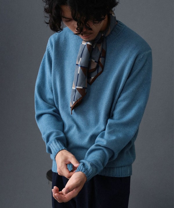 ブリッラペルイルグストフィリッポデローレンティスカシミヤ混クルーネックセーター FILIPPO DE LAURENTIIS フィリッポ デ ローレンティス セーター GC3ML