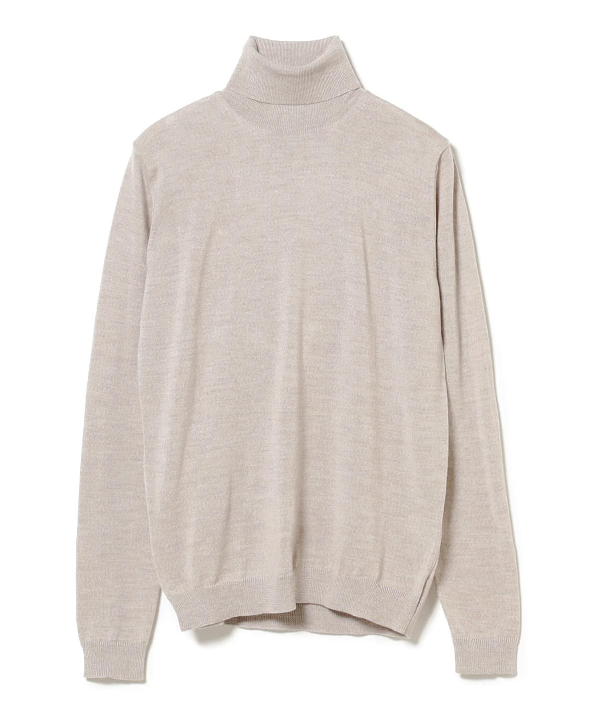 BEAMS購入 ロベルトコリーナ ITARY製 上質ウール 厚手タートルニット セーター BLACK サイズ48 ROBERTO COLLINA ビームス正規品