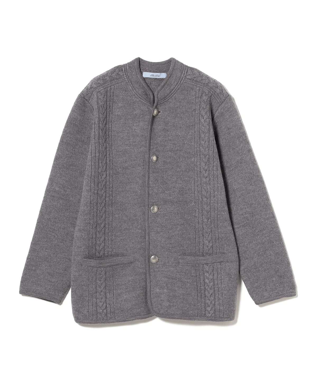 Blu Bre ブル ブレ / 縮絨ニット チロリアンジャケット ジャケット MEN GREY L Blu Bre ブル ブレ / 縮絨ニット チロリアンジャケット ジャケット MEN GREY L