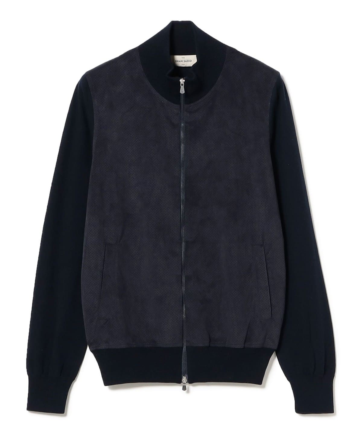 GRAN SASSO グランサッソ / アルカンターラ コンビ ブルゾン ブルゾン MEN NAVY/598 44 GRAN SASSO グランサッソ / アルカンターラ コンビ ブルゾン ブルゾン MEN NAVY/598 44