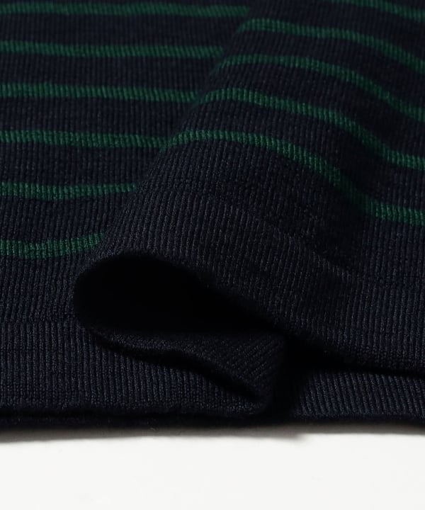 GRAN SASSO / 12 gauge striped turtleneck knit