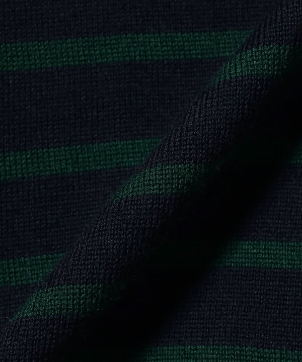 GRAN SASSO / 12 gauge striped turtleneck knit