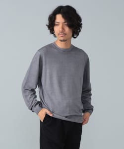 FILIPPO DE LAURENTIIS / 12ゲージ ウール ガーメントダイ クルーネックニット