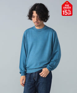 【+15%ポイントUP】FILIPPO DE LAURENTIIS / 12ゲージ ウール ガーメントダイ クルーネックニット