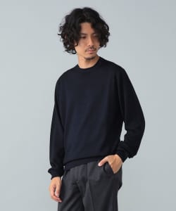 FILIPPO DE LAURENTIIS / 12ゲージ ウール ガーメントダイ クルーネックニット