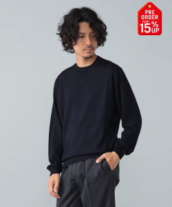 【+15%ポイントUP】FILIPPO DE LAURENTIIS / 12ゲージ ウール ガーメントダイ クルーネックニット