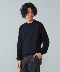 FILIPPO DE LAURENTIIS / 12ゲージ ウール ガーメントダイ クルーネックニット