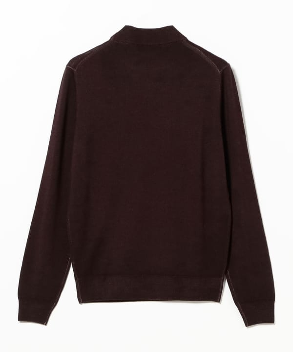 FILIPPO DE LAURENTIIS / 12ゲージ ウール ガーメントダイ モックネックニット