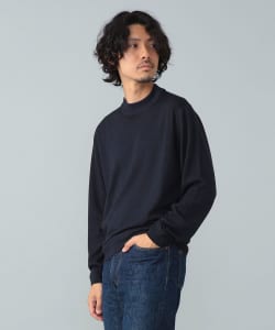 FILIPPO DE LAURENTIIS / 12ゲージ ウール ガーメントダイ モックネックニット