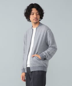 FILIPPO DE LAURENTIIS / 12ゲージ ウールカシミヤ ヘリンボーン ジップアップニット
