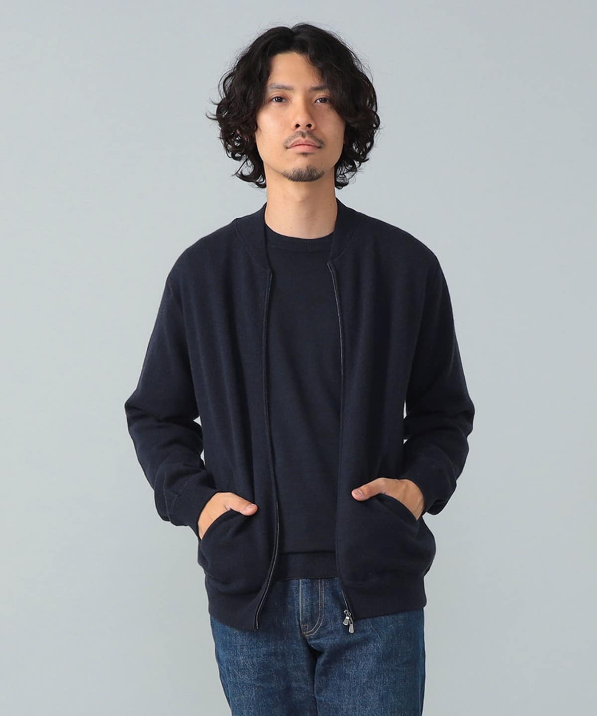 【カシミヤ・美品】ブリッラ　Brilla per il gusto　ブルゾン　M Brilla per il gusto（ブリッラ ペル イル グスト）TAGLIATORE