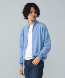 【別注】FILIPPO DE LAURENTIIS / 12ゲージ ウールカシミヤ ハイネック カーディガン