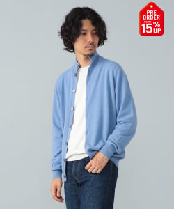 【+15%ポイントUP】【別注】FILIPPO DE LAURENTIIS / 12ゲージ ウールカシミヤ ハイネック カーディガン
