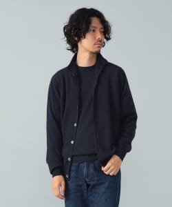 【別注】FILIPPO DE LAURENTIIS / 12ゲージ ウールカシミヤ ハイネック カーディガン
