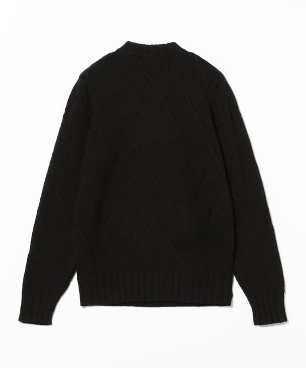 ブリッラペルイルグストフィリッポデローレンティス５ゲージウールアーガイルニット黒 Brilla per il gusto（ブリッラ ペル イル グスト）FILIPPO DE