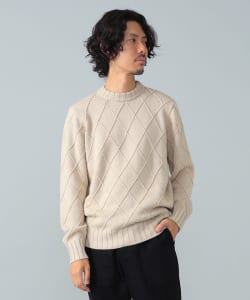 FILIPPO DE LAURENTIIS / 5ゲージ ウール ジャカード アーガイルニット