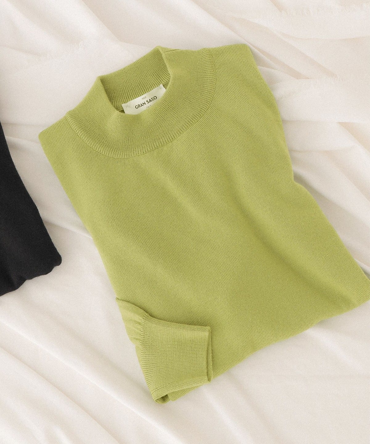 GRAN SASSO グランサッソ / 12ゲージ モックネック ニット トップス MEN PISTACHIO/415 46 GRAN SASSO グランサッソ / 12ゲージ モックネック ニット トップス MEN PISTACHIO/415 46