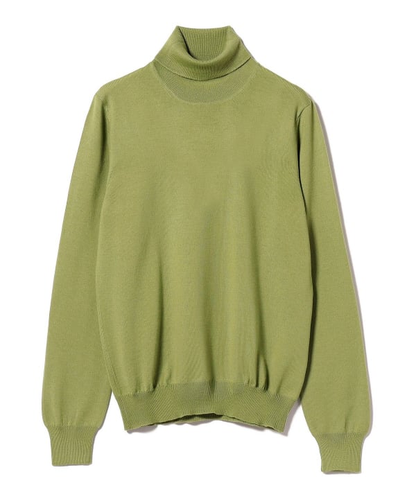 GRAN SASSO 12ゲージ モックネック ニット 50 ピスタチオ Brilla per il gusto（ブリッラ ペル イル グスト）GRAN SASSO