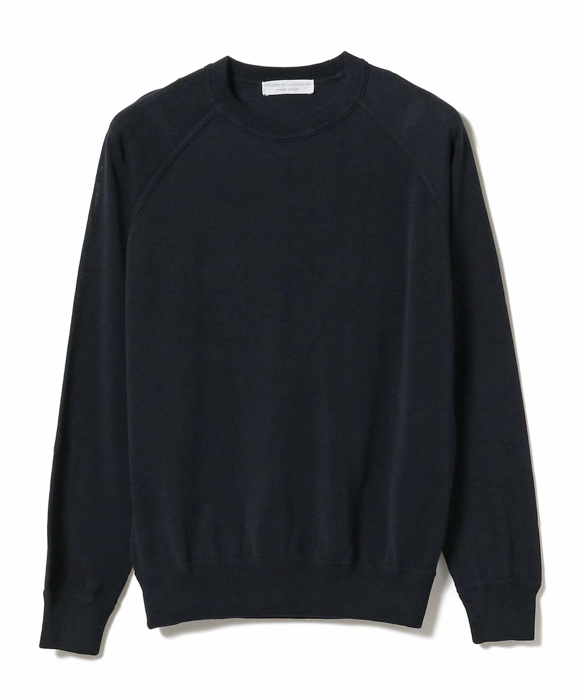 FILIPPO DE LAURENTIIS フィリッポ デ ローレンティス / ラグランスリーブ クルーネック ニット トップス MEN NAVY/890 44 FILIPPO DE LAURENTIIS フィリッポ デ ローレンティス / ラグランスリーブ クルーネック ニット トップス MEN NAVY/890 44