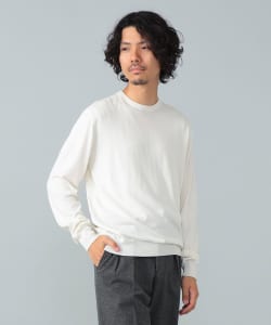 シルク クルーネック ニット