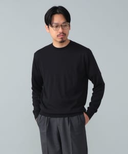 シルク クルーネック ニット