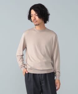 シルク クルーネック ニット