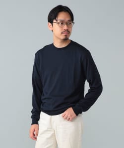 シルク クルーネック ニット