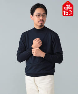 【+15%ポイントUP】シルク モックネック ニット