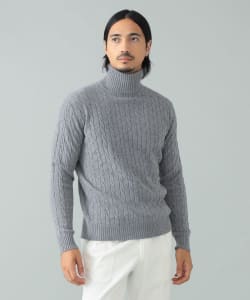 【別注】FILIPPO DE LAURENTIIS / 12ゲージ ウールカシミヤ タートルネック ニット