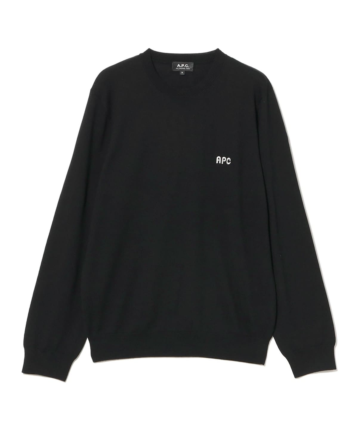 A. P.C. アーペーセー / PATRICK クルーネックニット トップス MEN BLACK/99 M A. P.C. アーペーセー / PATRICK クルーネックニット トップス MEN BLACK/99 M