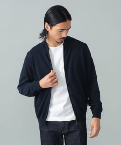 FILIPPO DE LAURENTIIS / コットン ジップアップ ニット