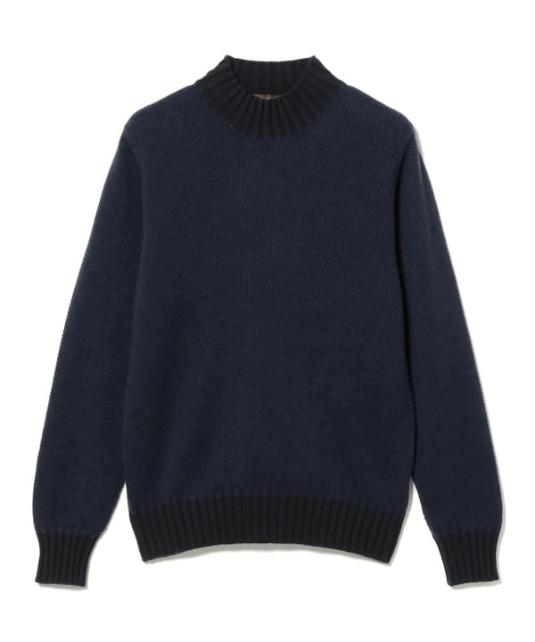 FILIPPO DE LAURENTIIS / ウールカシミヤ 7ゲージ モックネックニット
