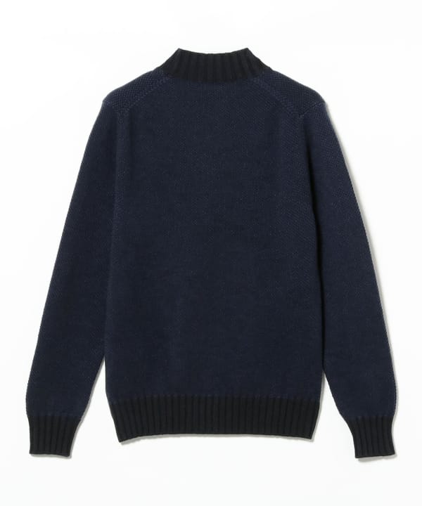 FILIPPO DE LAURENTIIS / ウールカシミヤ 7ゲージ モックネックニット