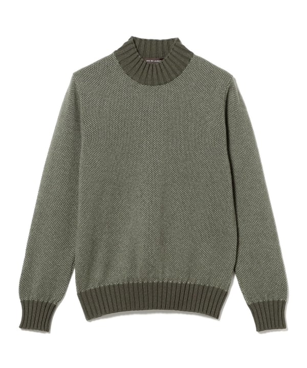 FILIPPO DE LAURENTIIS / ウールカシミヤ 7ゲージ モックネックニット