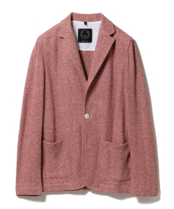 ▲T-JACKET / コットンリネン ヘリンボーン 2ボタンジャケット◎